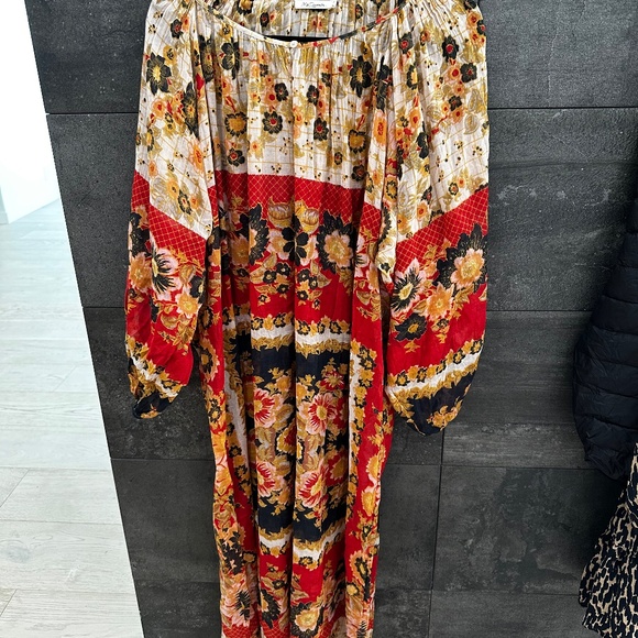 MES DEMOISELLES Matrioshka Printed Cotton-voile Midi Dress In Floral Combo Sz 0 - Picture 9 of 16